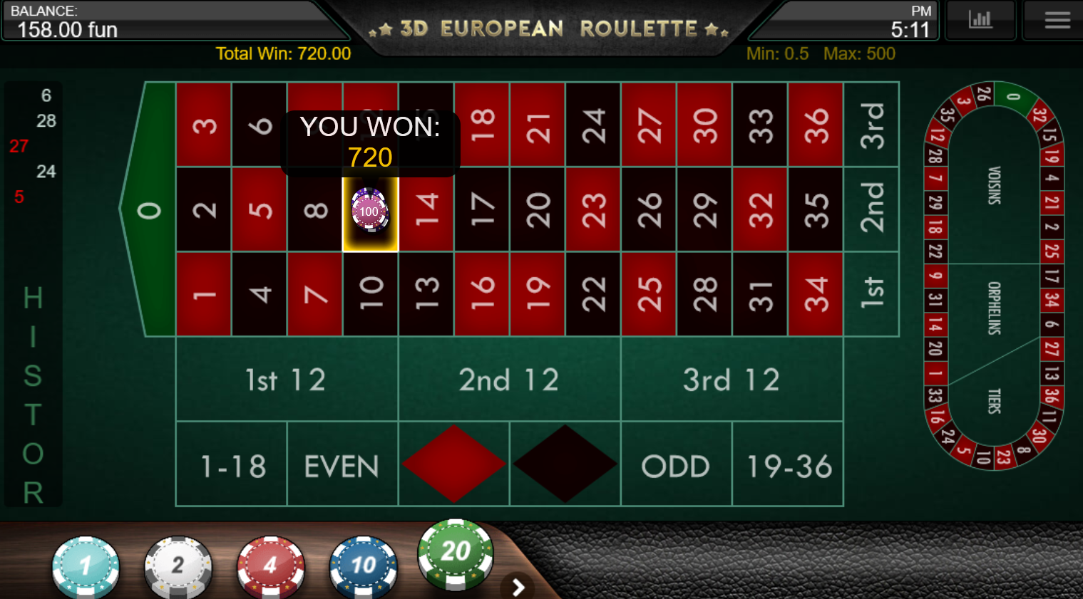 roulette 3D